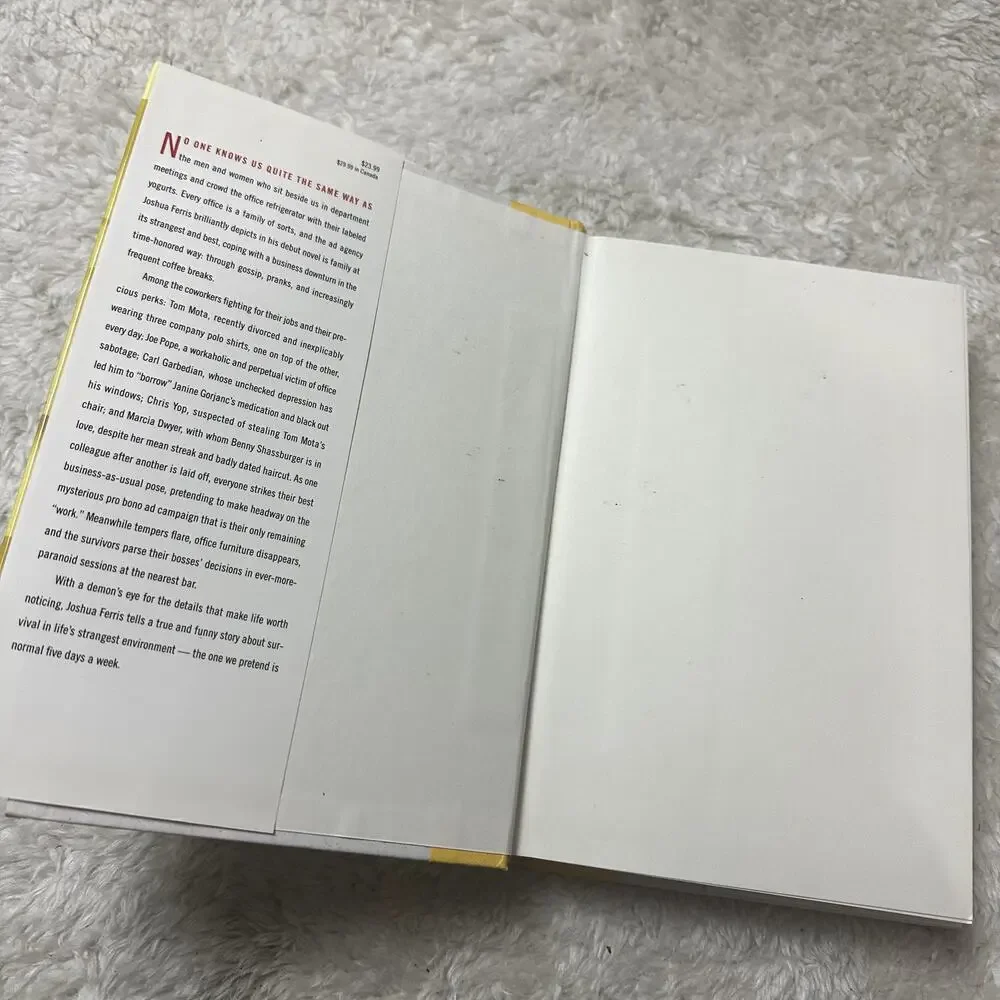 Joshua Ferris Then We Came To The End Signed First Edition Hardcover Book